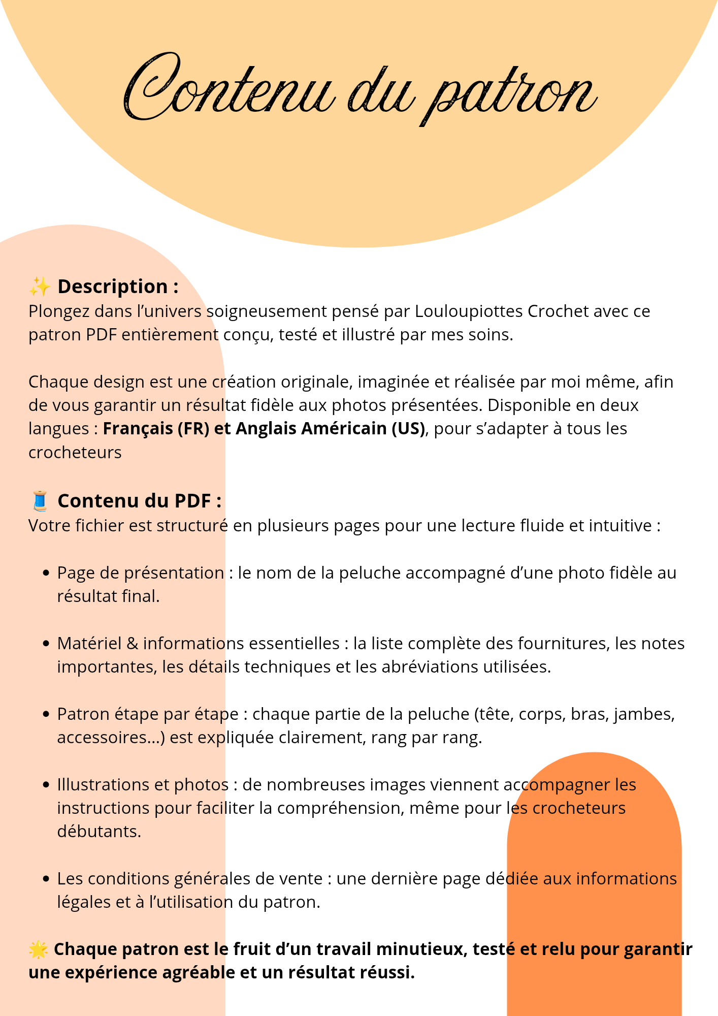 Pattern, Sweetie, le macaron - FR & US