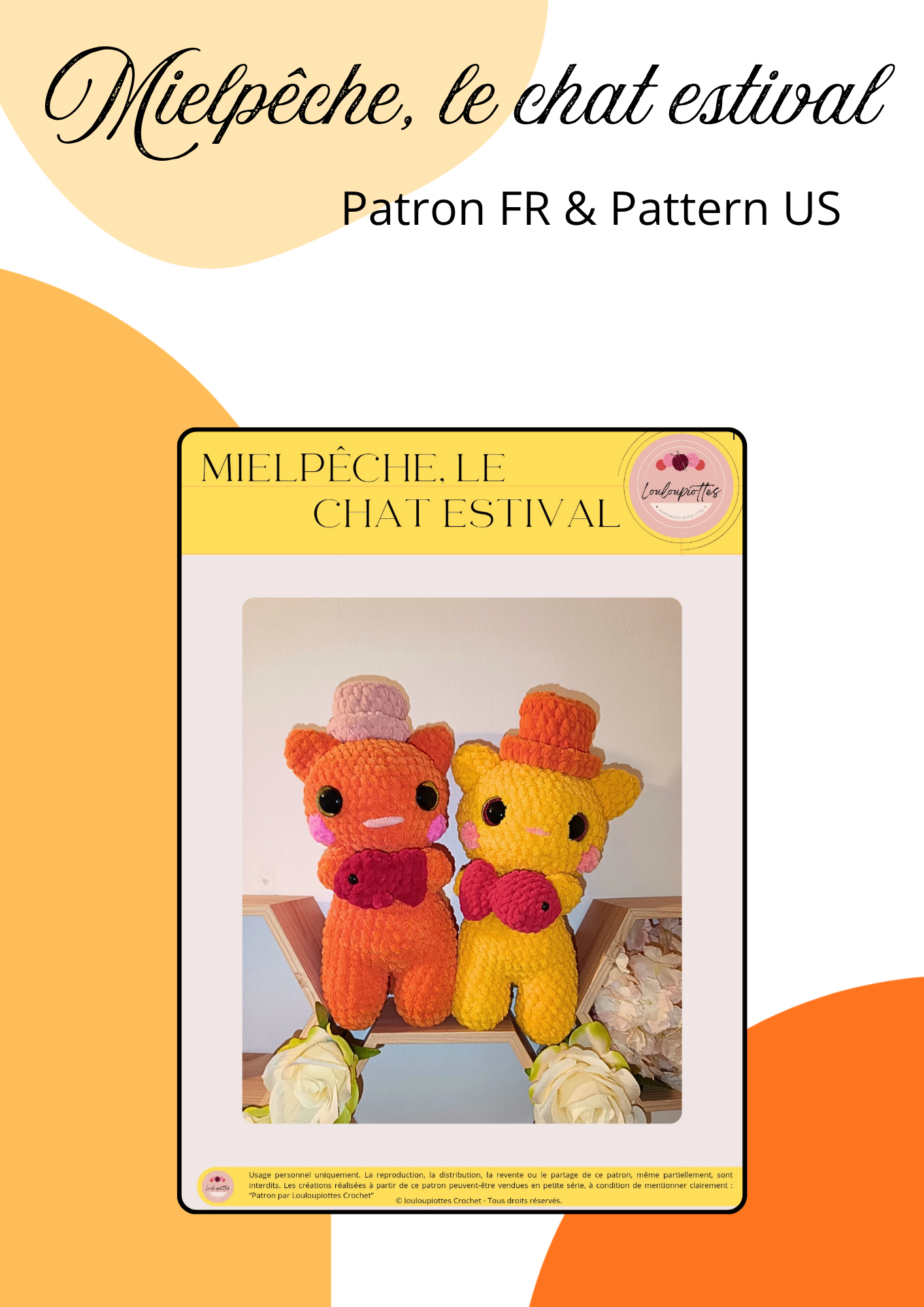 Pattern, Mielpêche, Le chat estival - FR & US